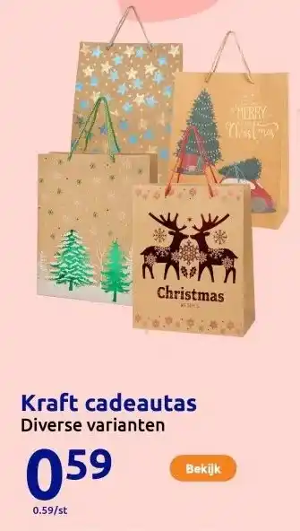 Action Kraft cadeautas aanbieding