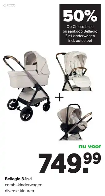 Baby-Dump Bellagio 3 in 1 aanbieding