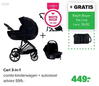 Baby-Dump Carl 3 in 1 aanbieding