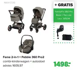 Baby-Dump Fame 2 in 1 + Pebble 360 Pro2 aanbieding