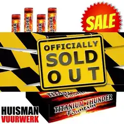 Huisman Vuurwerk Titanium Thunder Fountain aanbieding