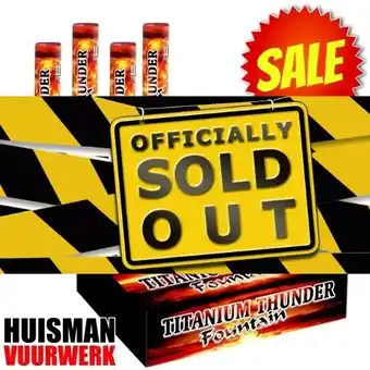 Huisman Vuurwerk Titanium Thunder Fountain aanbieding