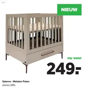 Baby-Dump Salerno Metalen Poten aanbieding