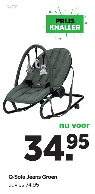 Baby-Dump Q-Sofa Jeans Groen aanbieding