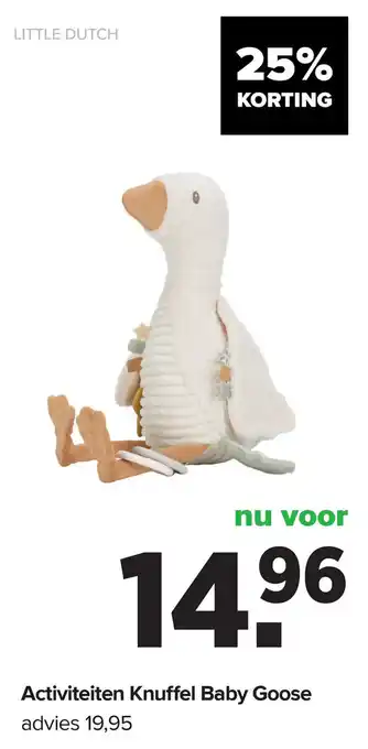 Baby-Dump Activiteiten Knuffel Baby Goose aanbieding
