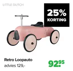 Baby-Dump Retro Loopauto aanbieding