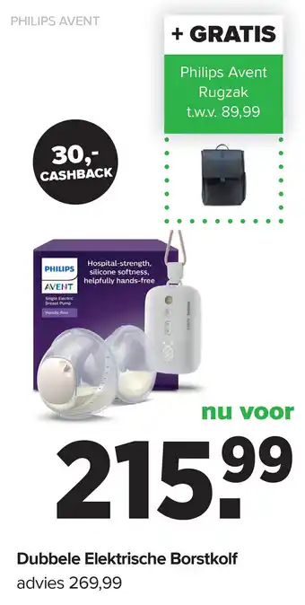 Baby-Dump Dubbele Elektrische Borstkolf aanbieding