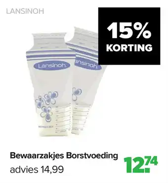 Baby-Dump Bewaarzakjes Borstvoeding aanbieding