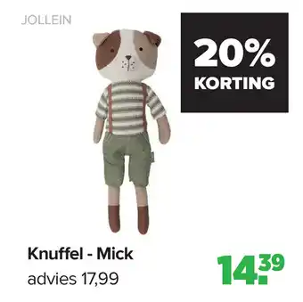 Baby-Dump Knuffel Mick aanbieding