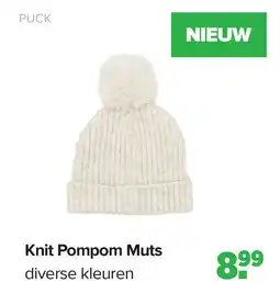Baby-Dump Knit Pompom Muts aanbieding