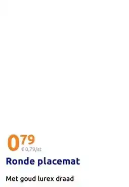 Action Ronde placemat aanbieding