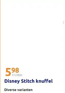 Action Disney Stitch knuffel aanbieding