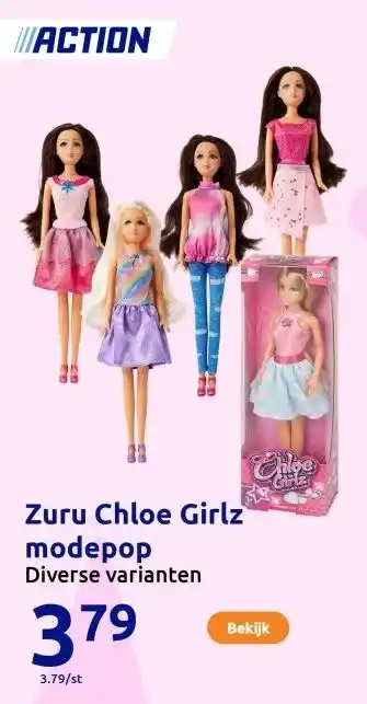 Action Zuru Chloe Girlz modepop aanbieding
