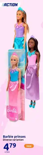Action Barbie prinses aanbieding