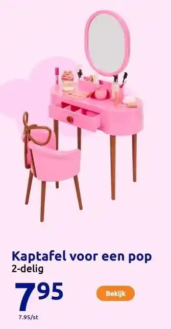 Action Kaptafel voor een pop aanbieding