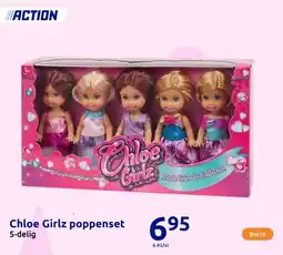 Action Chloe Girlz poppenset aanbieding