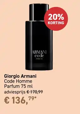 Mooi parfumerie Giorgio Armani aanbieding