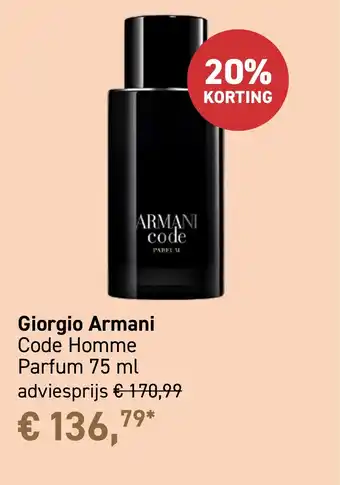 Mooi parfumerie Giorgio Armani aanbieding