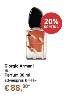 Mooi parfumerie Giorgio Armani aanbieding