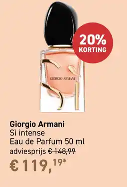 Mooi parfumerie Giorgio Armani aanbieding
