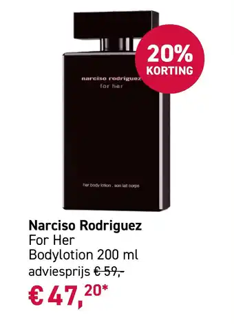 Mooi parfumerie Narciso Rodriguez aanbieding