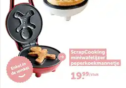 Aveve ScrapCooking miniwafelijzer peperkoekmannetje aanbieding