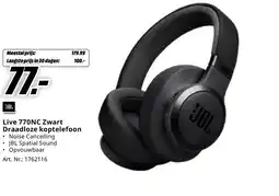 MediaMarkt JBL Live 770NC Zwart Draadloze koptelefoon aanbieding