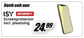 MediaMarkt Isy huismerk Screenprotector aanbieding