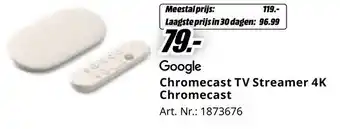 MediaMarkt Google Chromecast TV Streamer 4K Chromecast aanbieding