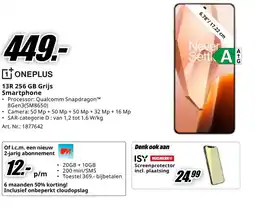 MediaMarkt Oneplus 13R 256 GB Grijs Smartphone aanbieding