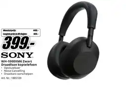 MediaMarkt Sony WH-1000XM6 Zwart Draadloze koptelefoon aanbieding