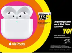 MediaMarkt AirPods 4+ Oplaadcase Wit Draadloze oordopjes aanbieding