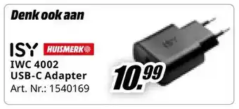 MediaMarkt Isy huismerk IWC 4002 USB-C Adapter aanbieding