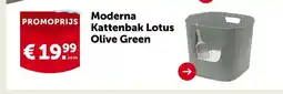 Aveve Moderna Kattenbak Lotus Olive Green aanbieding