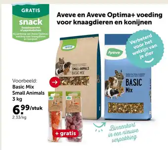 Aveve Aveve en Aveve Optima+ voeding voor knaagdieren en konijnen aanbieding