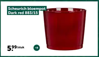 Aveve Scheurich bloempot Dark red 883/15 aanbieding