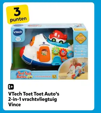 Intertoys VTech Toet Toet Auto's 2-in-1 vrachtvliegtuig Vince aanbieding