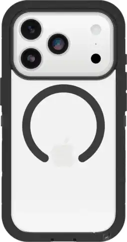 Coolblue Otterbox Defender Pro XT iPhone 17 Pro Back Cover met MagSafe Magneet Transparant Zwart aanbieding