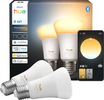 Coolblue Philips Hue A67 White Ambiance E27 1100lm 2-pack aanbieding