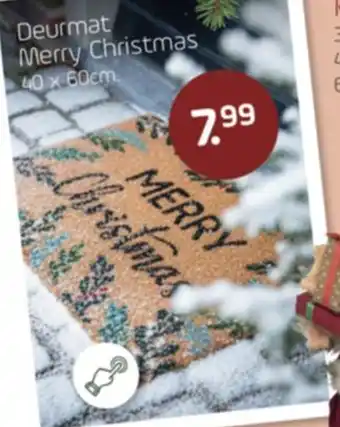 Coppelmans Deurmat Merry Christmas aanbieding