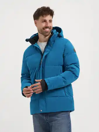 ANWB Travelin' Sverger Heren Puffer winterjas Blauw aanbieding