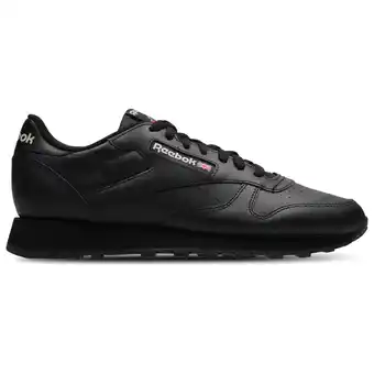 Foot Locker Reebok Classic Sneakers Heren - Zwart - Maat 39 - Leer aanbieding