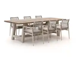 Kees Smit Bellagio Pizzoli/Bresimo 260cm dining tuinset 7-delig stapelbaar aanbieding