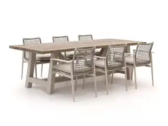 Kees Smit Bellagio Pizzoli/Bresimo 260cm dining tuinset 7-delig stapelbaar aanbieding