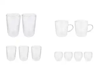 Lidl SILVERCREST Dubbelwandige glazen aanbieding
