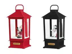 Lidl LIVARNO home Kerstlantaarn met sneeuweffect en muziek aanbieding