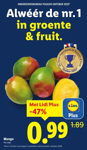Lidl Mango aanbieding