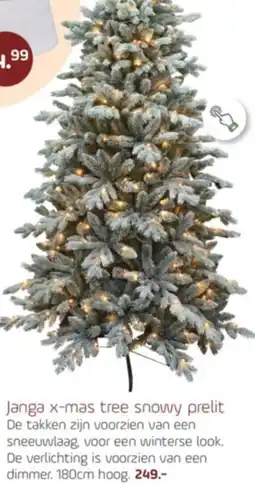 Coppelmans Janga x-mas tree snowy prelit aanbieding