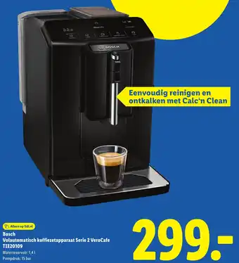 Lidl Bosch Volautomatisch koffiezetapparaat Serie 2 VeroCafe TIE20109 aanbieding