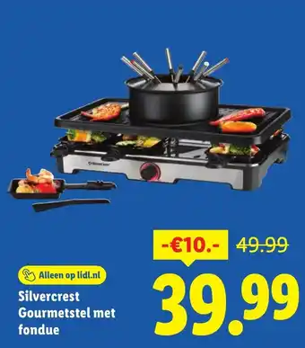 Silvercrest Gourmetstel met fondue